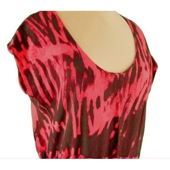 Diesel Red And Black Mini Dress With Pockets XXS 100% Viscose - Picture 3 of 11